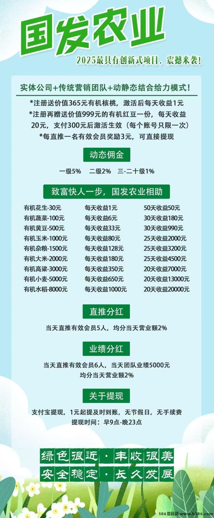 国发农业新手必看！每天稳赚4.5圆，推荐奖励超丰厚！