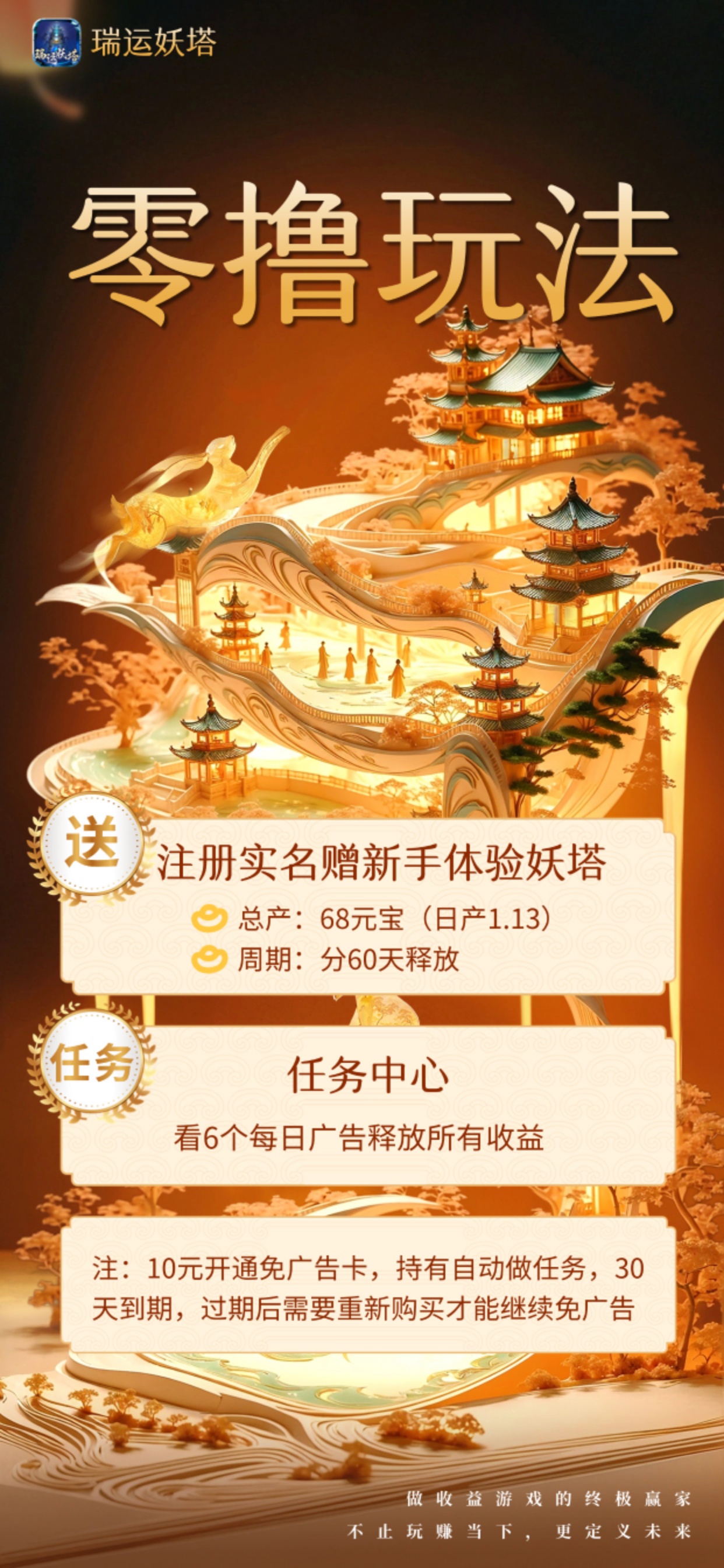 《瑞运妖塔》扶持置顶 对接全网 即将上线！