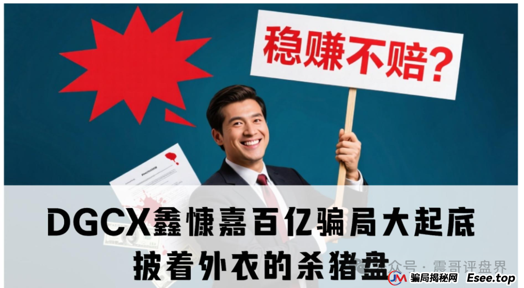 DGCX鑫慷嘉百亿骗局大起底：披着＂共同富裕＂外衣的杀猪盘