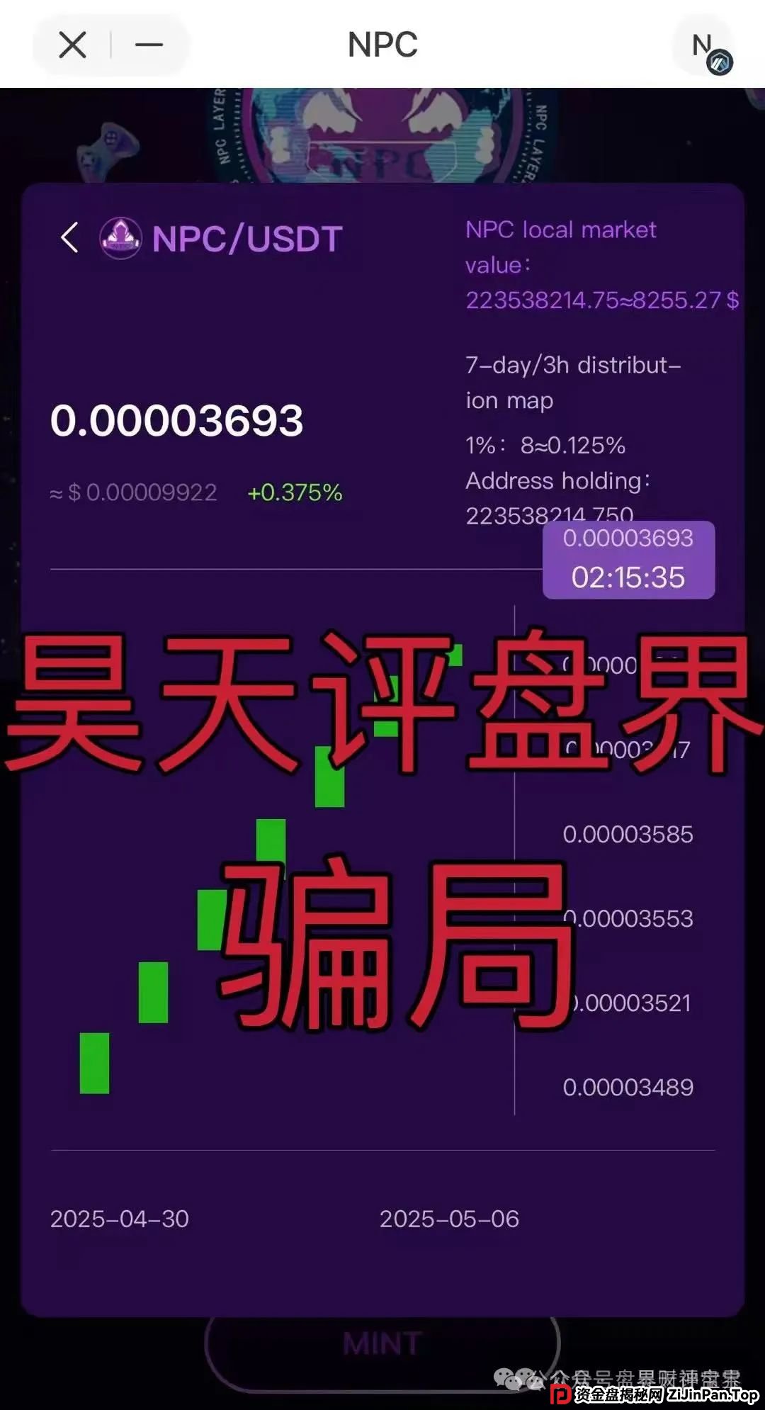 【高度预警】NPC空气币：披着“分红”外衣的资金盘骗局，5万会员深陷