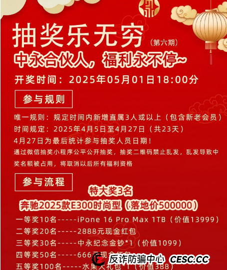 注意，中永国昌，链盈ai，添星汇（快乐购），鼎硕集团这几个大型诈骗