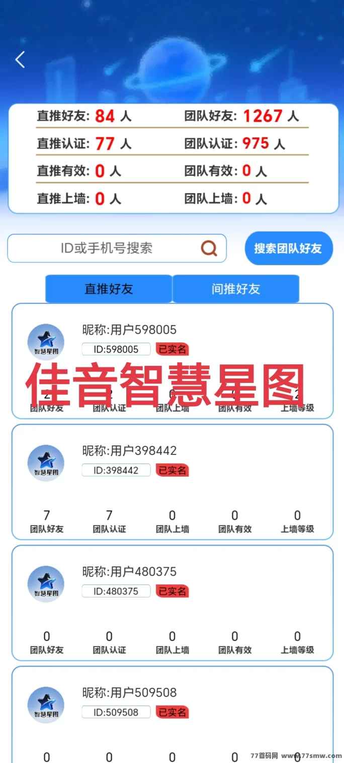 智慧星图爬墙零撸首码火热招募，团队破千，福利多多！