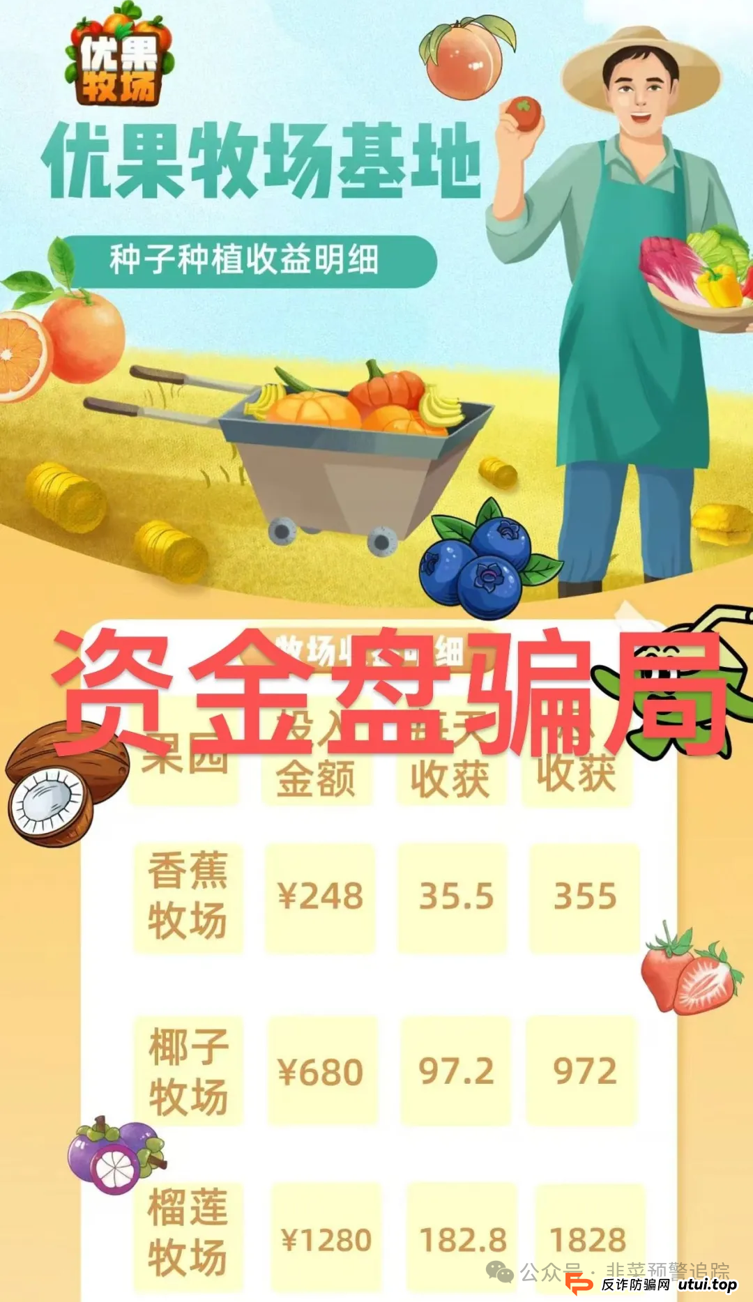 警惕！优果牧场,优哩哩,南华金融-鼎珮证券,迪斯康特...这些都是诈骗资金盘，