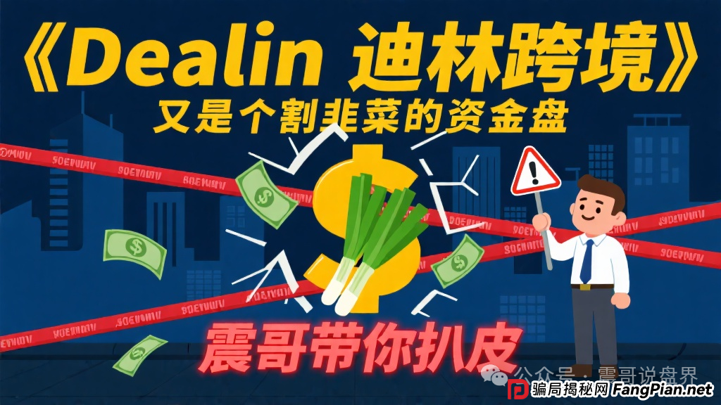 Dealin跨境电商靠不靠谱？《Dealin迪林跨境》又是个割韭菜的资金盘，跟