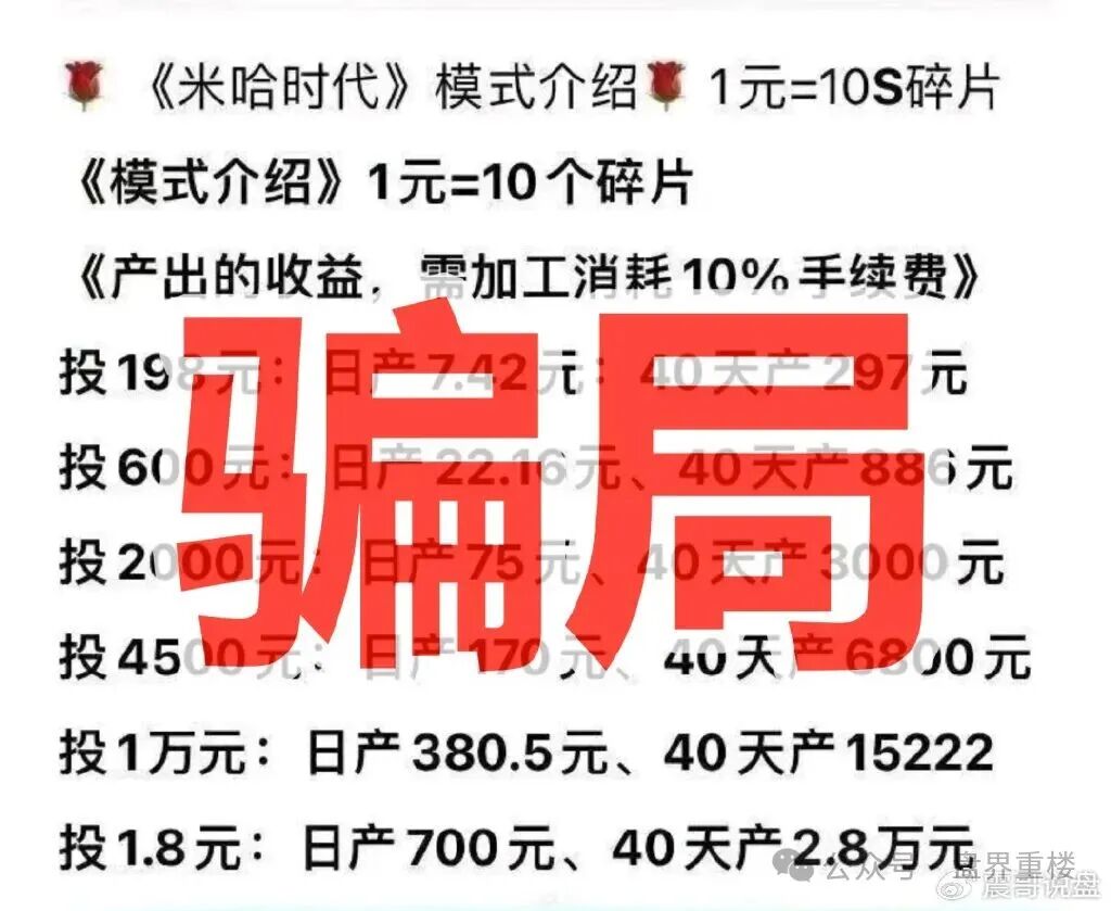 米哈时代分红类资金盘骗局,就是之前“万灵部落”和“欧贝电商”那帮人搞的,专门玩一轮圈杀猪盘,高度预警,即将崩盘跑路! 米哈时代分红类资金盘骗局,就是之前“万灵部落”和“欧贝电商”那帮人搞的,专门玩一轮圈杀猪盘,高度预警,即将崩盘跑路!