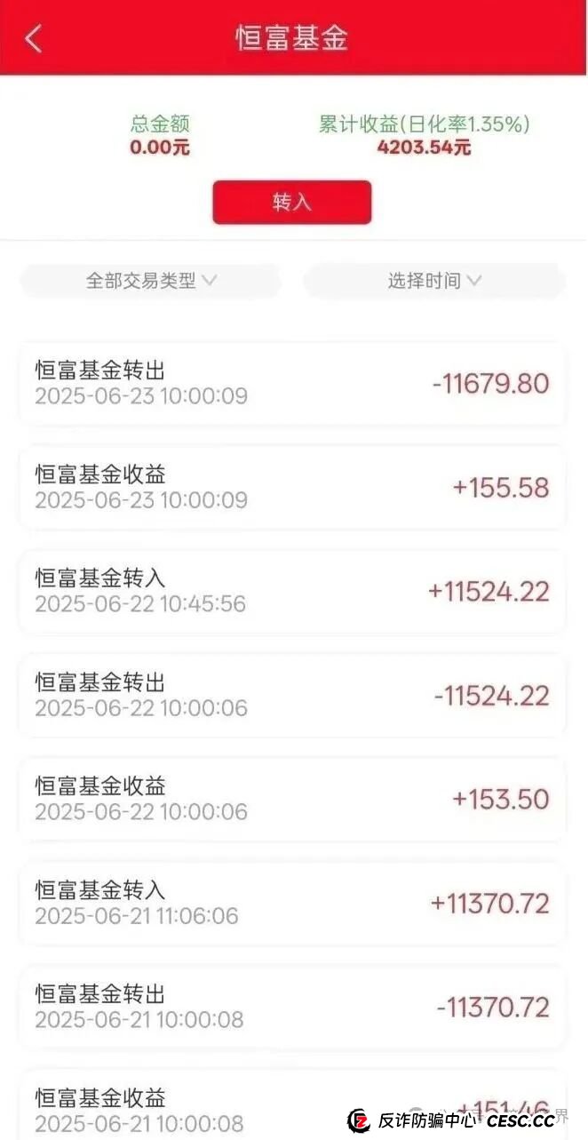 赛博风投(恒富基金)资金盘骗局紧急预警:大量团队开始集体撤离,即将全线崩盘! 赛博风投(恒富基金)资金盘骗局紧急预警:大量团队开始集体撤离,即将全线崩盘!