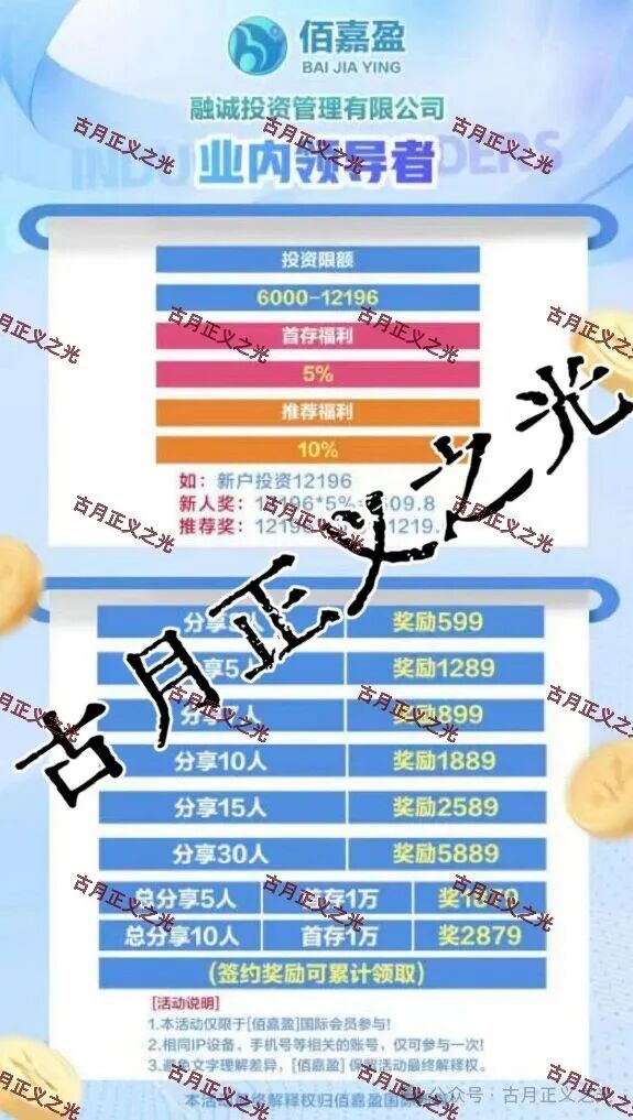 融诚佰嘉盈彩票带单类资金盘骗局,是境外诈骗杀猪盘 ,后期了要跑路了,参与者不要飞蛾扑火,速度撤离… 融诚佰嘉盈彩票带单类资金盘骗局,是境外诈骗杀猪盘 ,后期了要跑路了,参与者不要飞蛾扑火,速度撤离…