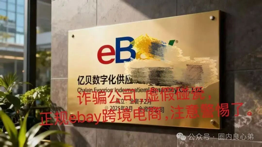 套牌的“亿贝(ebay),打着正主跨境电商名号,肆意圈钱,注意警惕。