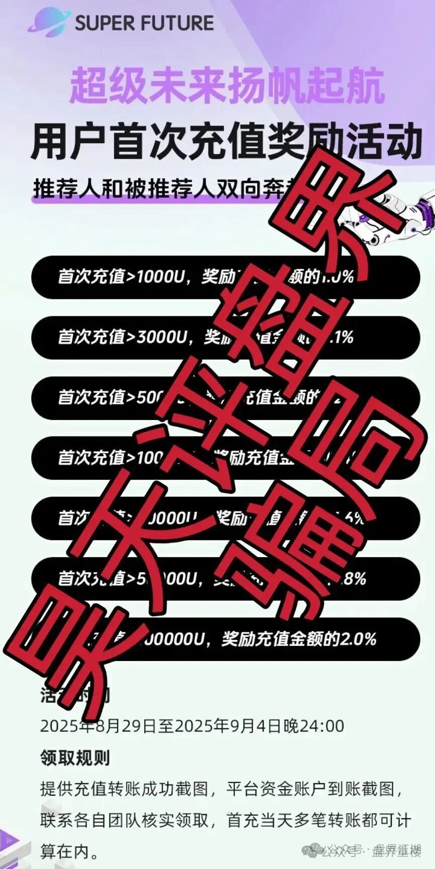 超级未来Super Future AI算力租赁分红类资金盘骗局,高度预警,抓紧远离! 超级未来Super Future AI算力租赁分红类资金盘骗局,高度预警,抓紧远离!