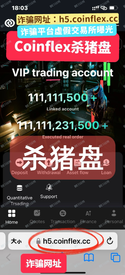 Coinflex虚假交易所,诈骗黑平台杀猪盘曝光 Coinflex虚假交易所,诈骗黑平台杀猪盘曝光