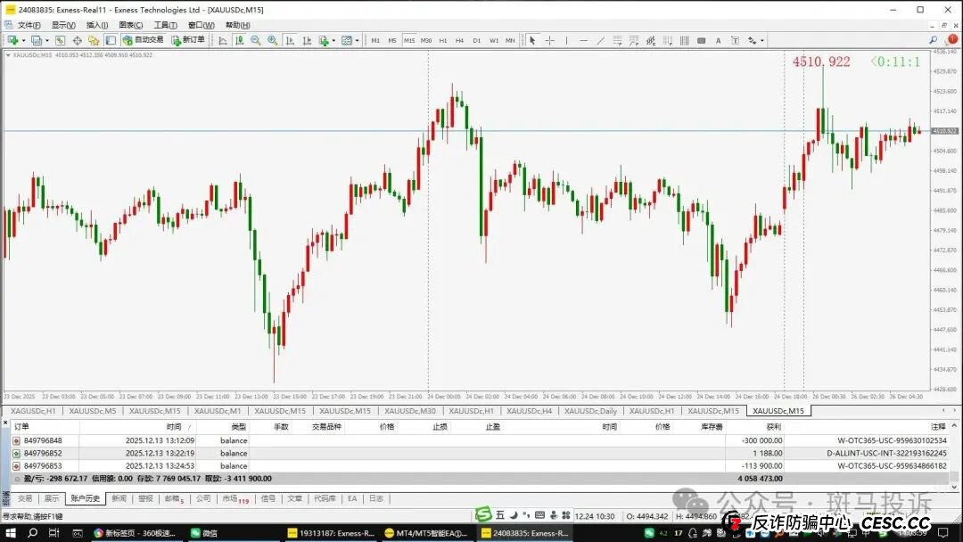 账户突遭冻结！4万余元无法取出，Exness这家老牌经纪商也不给出金了？反复提