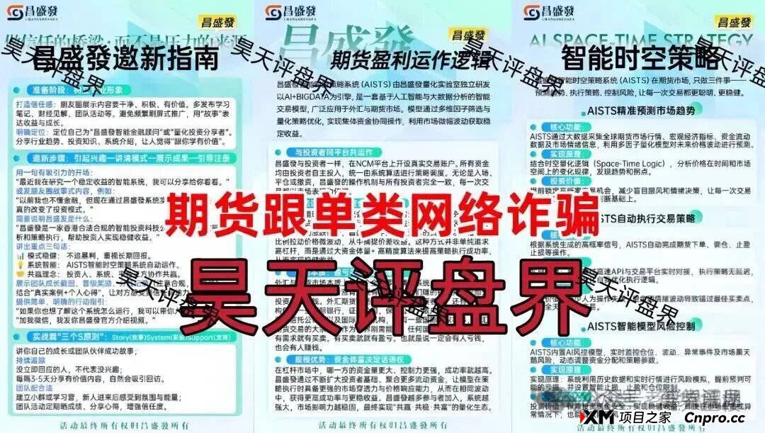 紧急预警：“昌盛发”期货资金盘骗局，冒充正规公司大量投诉文章，