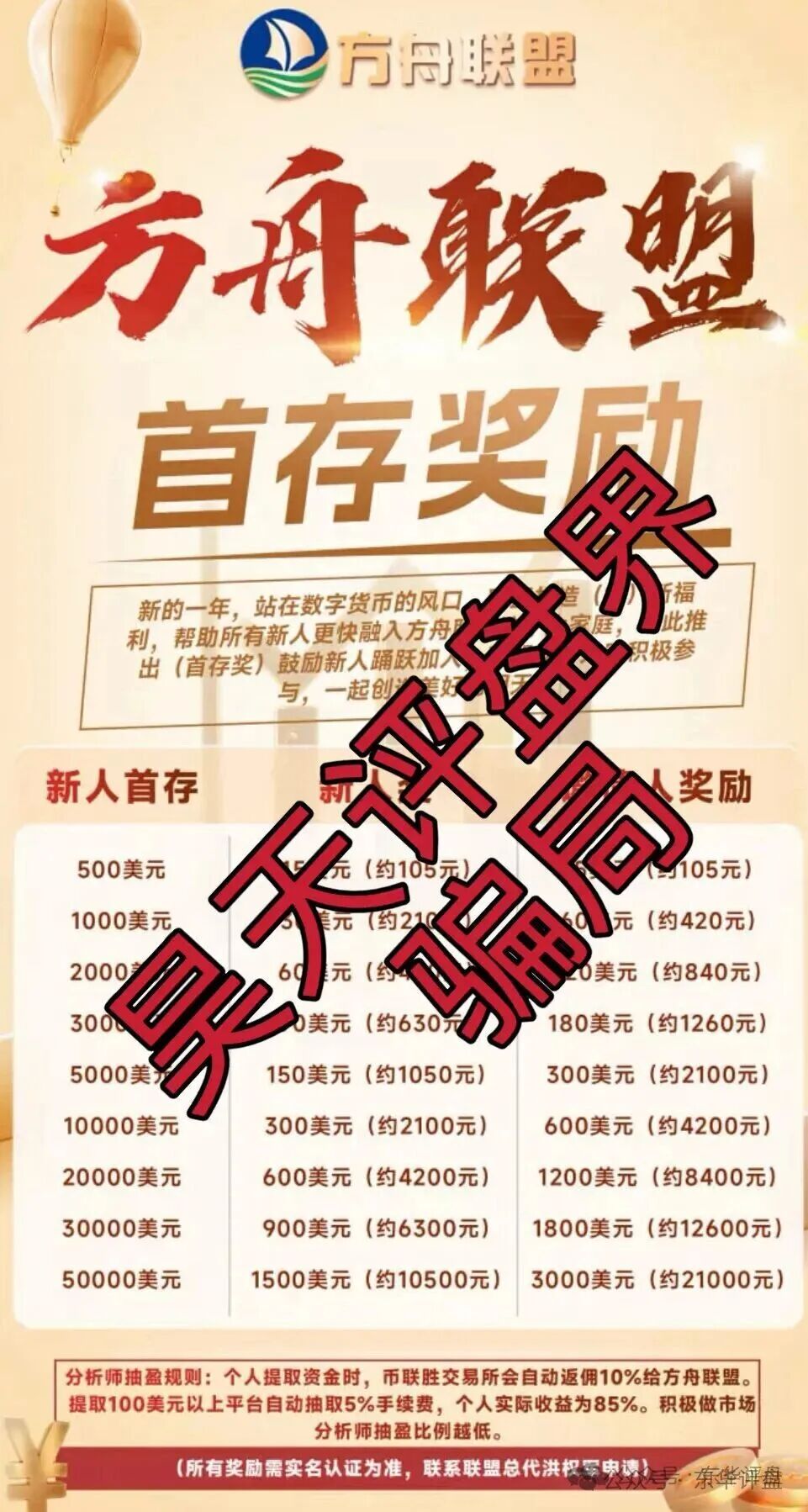 方舟联盟（币联胜交易所）骗局又单割了一批会员，5万多会员疯狂入坑，崩盘倒计时！