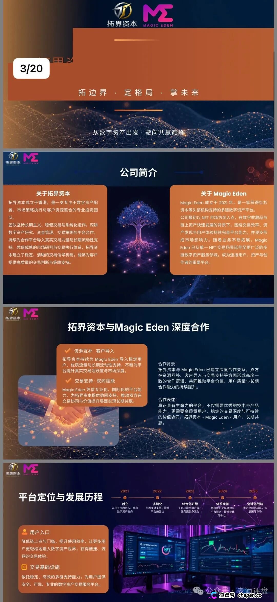 拓界资本AI跟单就是单机版模拟器！Magic Eden根本没跟你合作，日化1%是索命钩，15级传销金字塔五年起步！(1)