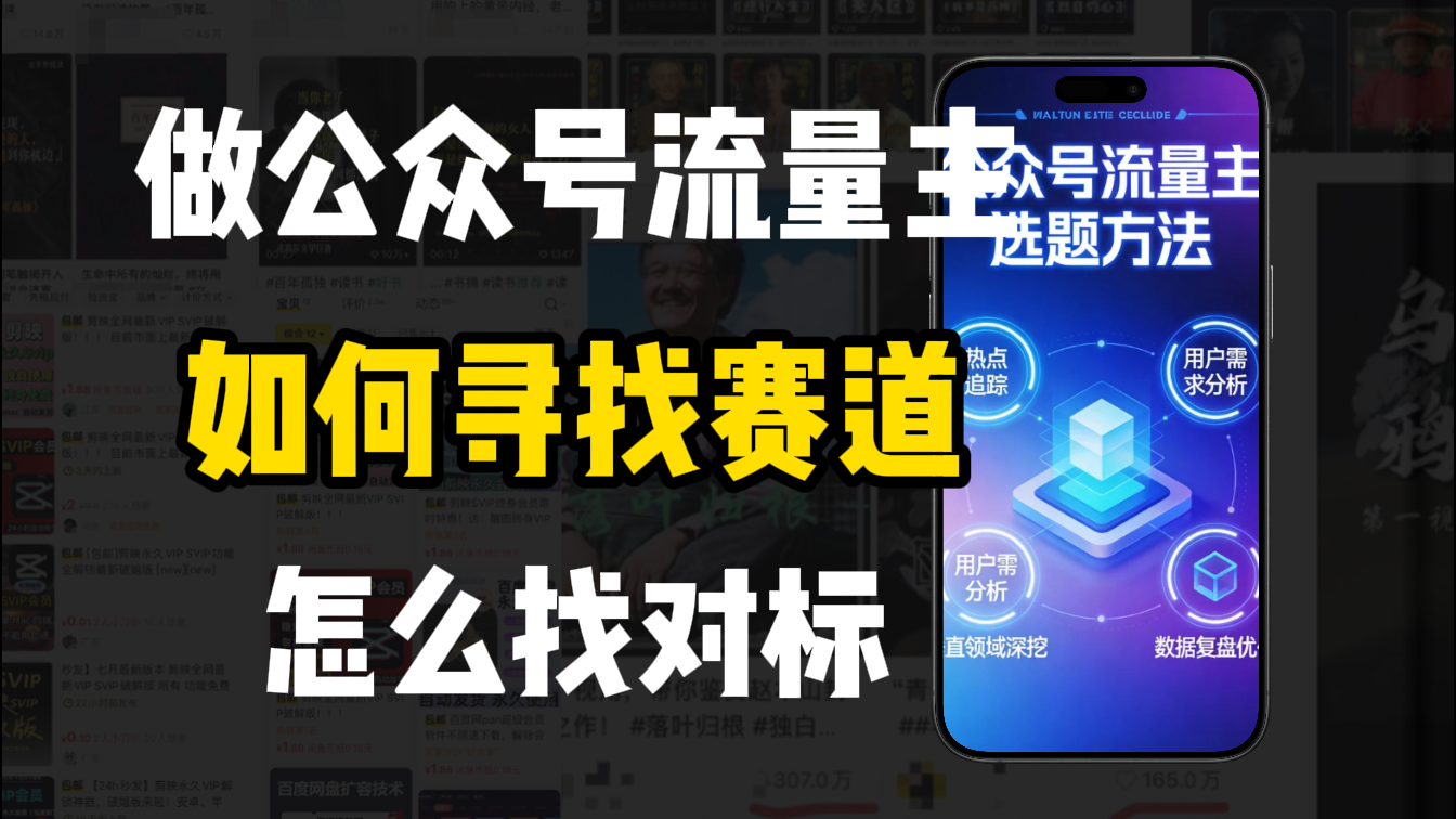 零基础做公众号流量主,如何找到适合自己的赛道(1) 零基础做公众号流量主,如何找到适合自己的赛道(1)