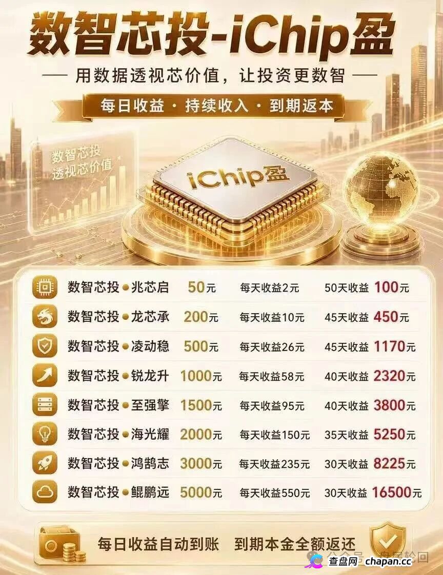 投5000日赚550，年化超4000%｜数智芯投的“芯片投资”，买的不是芯片，